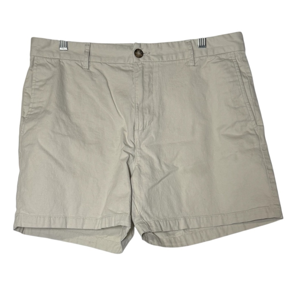 Old Navy Khaki Shorts White Slim Fit Size 34 Chinos Preppy Summer